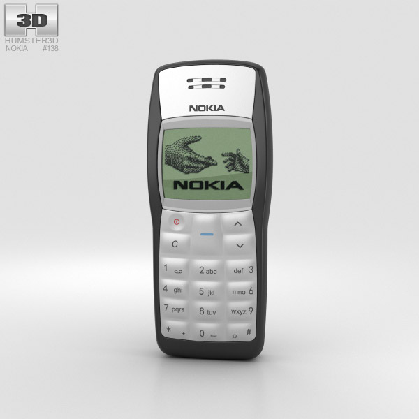 Nokia 1100 Black 3D model