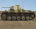 Panzer II Modelo 3D vista lateral