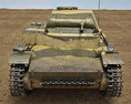 Panzer II Modelo 3D vista frontal