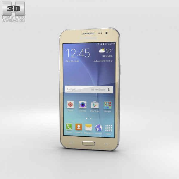 Samsung Galaxy J2 Gold 3D model