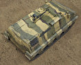 Type 63 Armoured Personnel Carrier 3d model top view