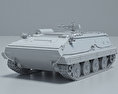 Type 63 Armoured Personnel Carrier 3d model clay render