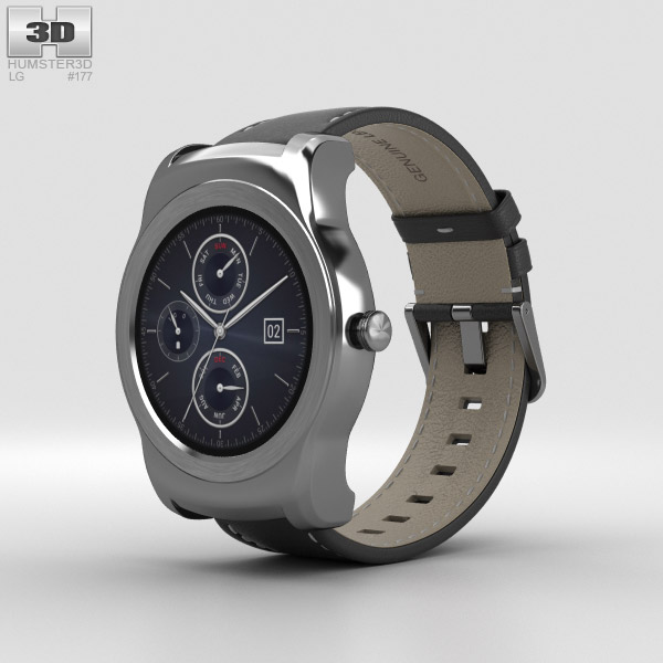 LG Watch Urbane Silver 3D model