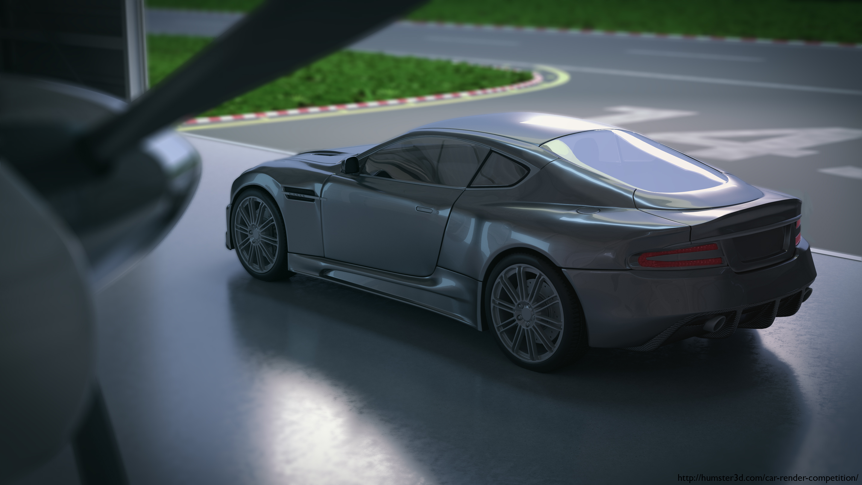 Martin. Aston Martin 3d art