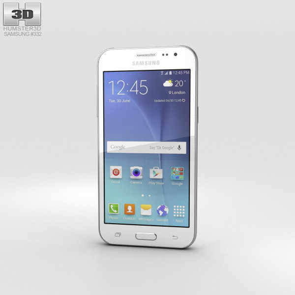 Samsung Galaxy J2 White 3D модель