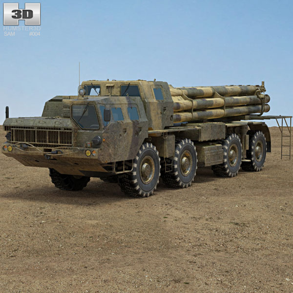 BM-30 Smerch 3D model