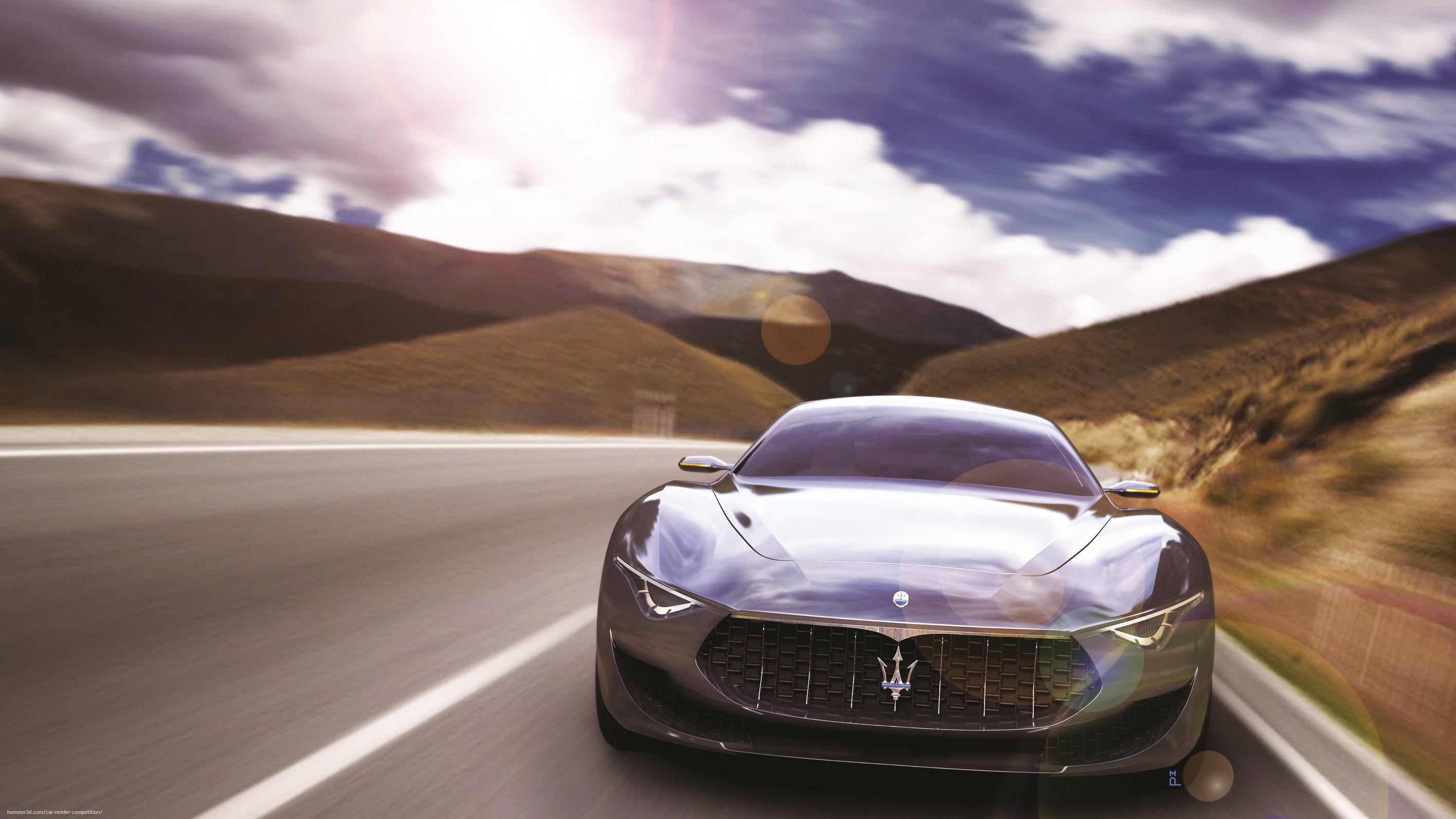 Maserati Alfieri 3d art