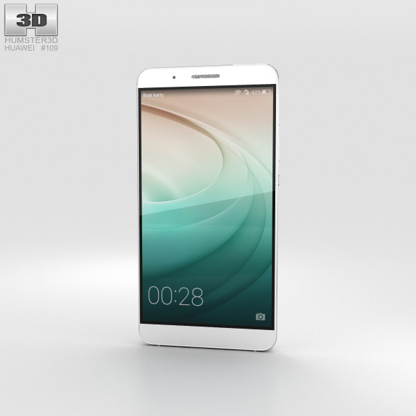 Huawei Honor 7i 白色的 3D模型