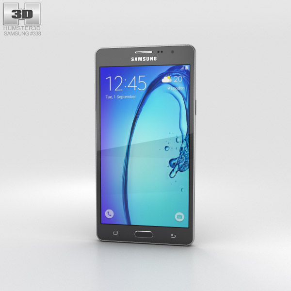 Samsung Galaxy On7 Schwarz 3D-Modell
