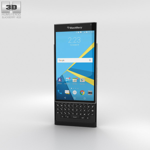 BlackBerry Priv Black 3D model
