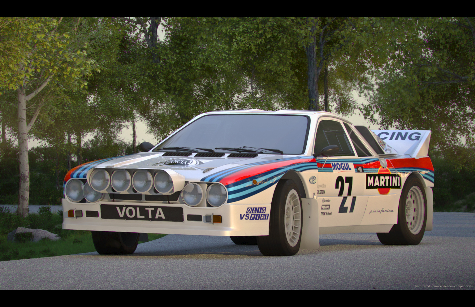 Lancia rally 037 3d art