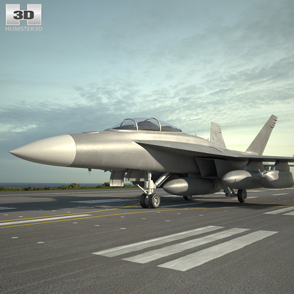 Boeing EA-18G Growler Modello 3D