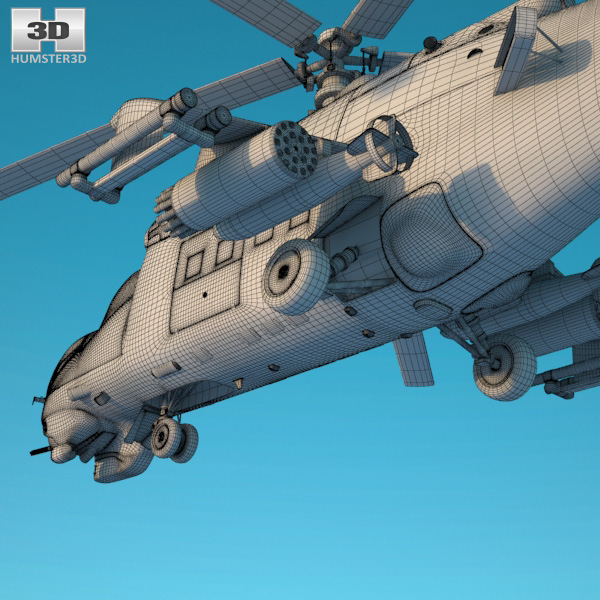 OBJ file Mil Mi-24・3D printer model to download・Cults