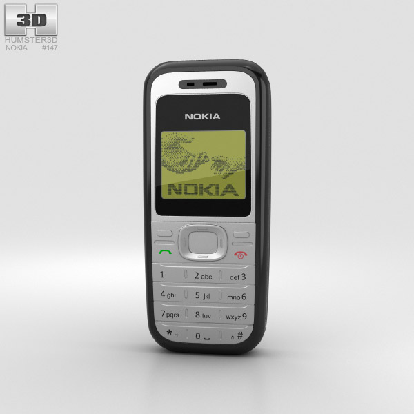Nokia 1200 Noir Modèle 3D