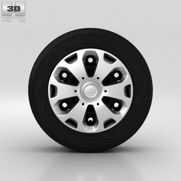 Ford Fiesta Wheel 14 inch 001 3d model