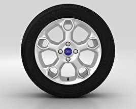 Ford Fiesta Wheel 15 inch 002 3D model