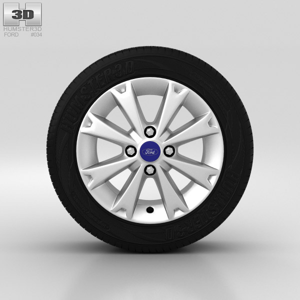 Ford Fiesta Wheel 15 inch 004 3D model