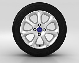 Ford Fiesta Wheel 16 inch 002 3D model