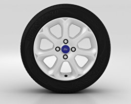 Ford Fiesta Wheel 16 inch 004 3D model