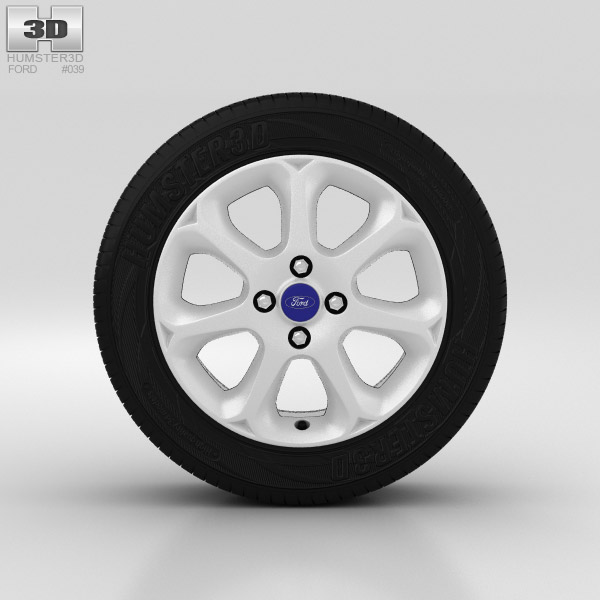 Ford Fiesta Wheel 16 inch 004 3D model