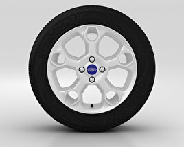 Ford Fiesta Wheel 17 inch 002 3D model