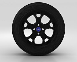 Ford Fiesta Wheel 17 inch 003 3D model