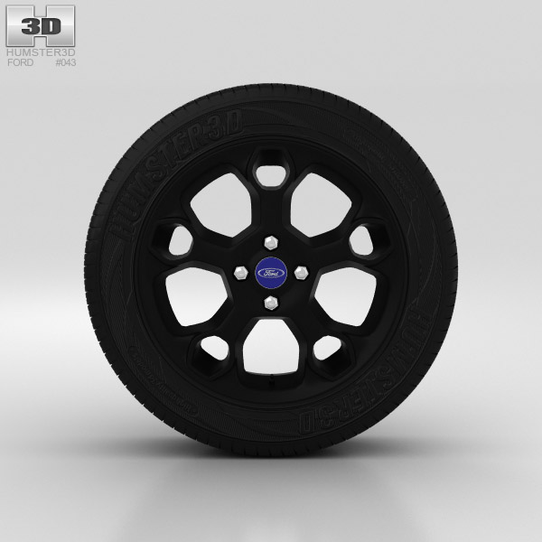 Ford Fiesta Wheel 17 inch 003 3d model