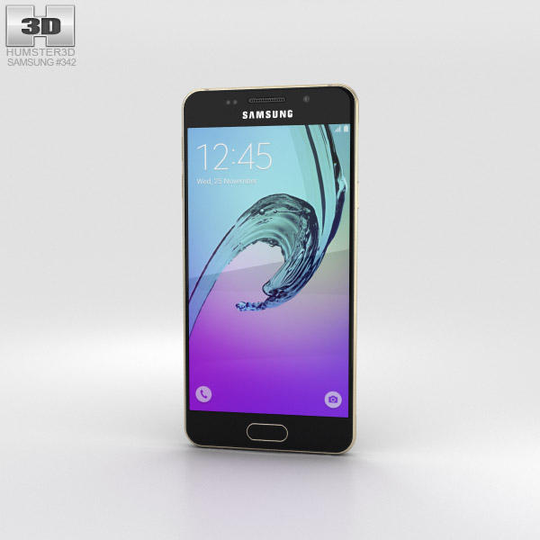 Samsung Galaxy A3 (2016) Gold 3D 모델 