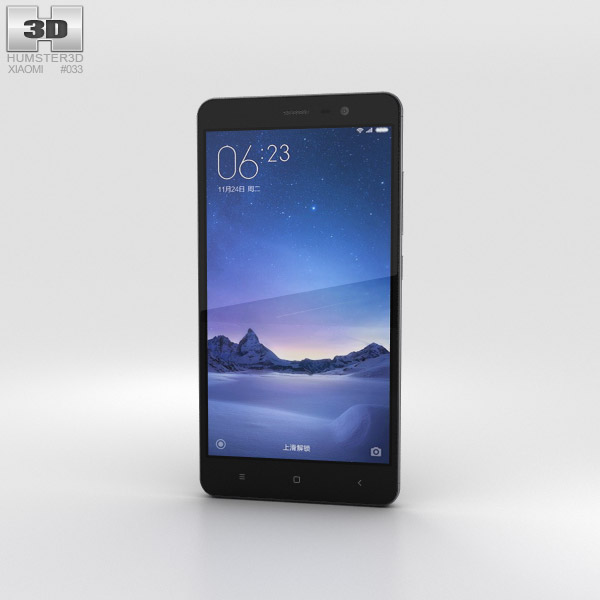 Xiaomi Redmi Note 3 Gray 3D модель