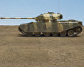 センチュリオン 戦車 3Dモデル side view