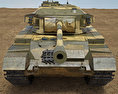 センチュリオン 戦車 3Dモデル front view