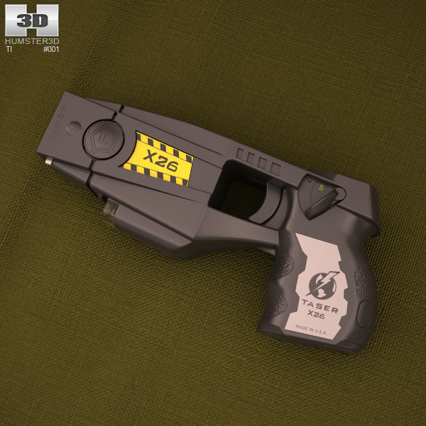 警察 X26 テーザー銃 3Dモデル