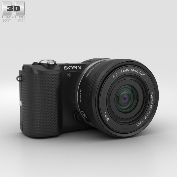 Sony Alpha A5000 Black 3D модель