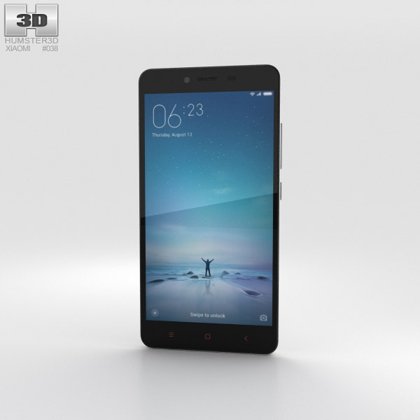 Xiaomi Redmi Note 2 Weiß 3D-Modell