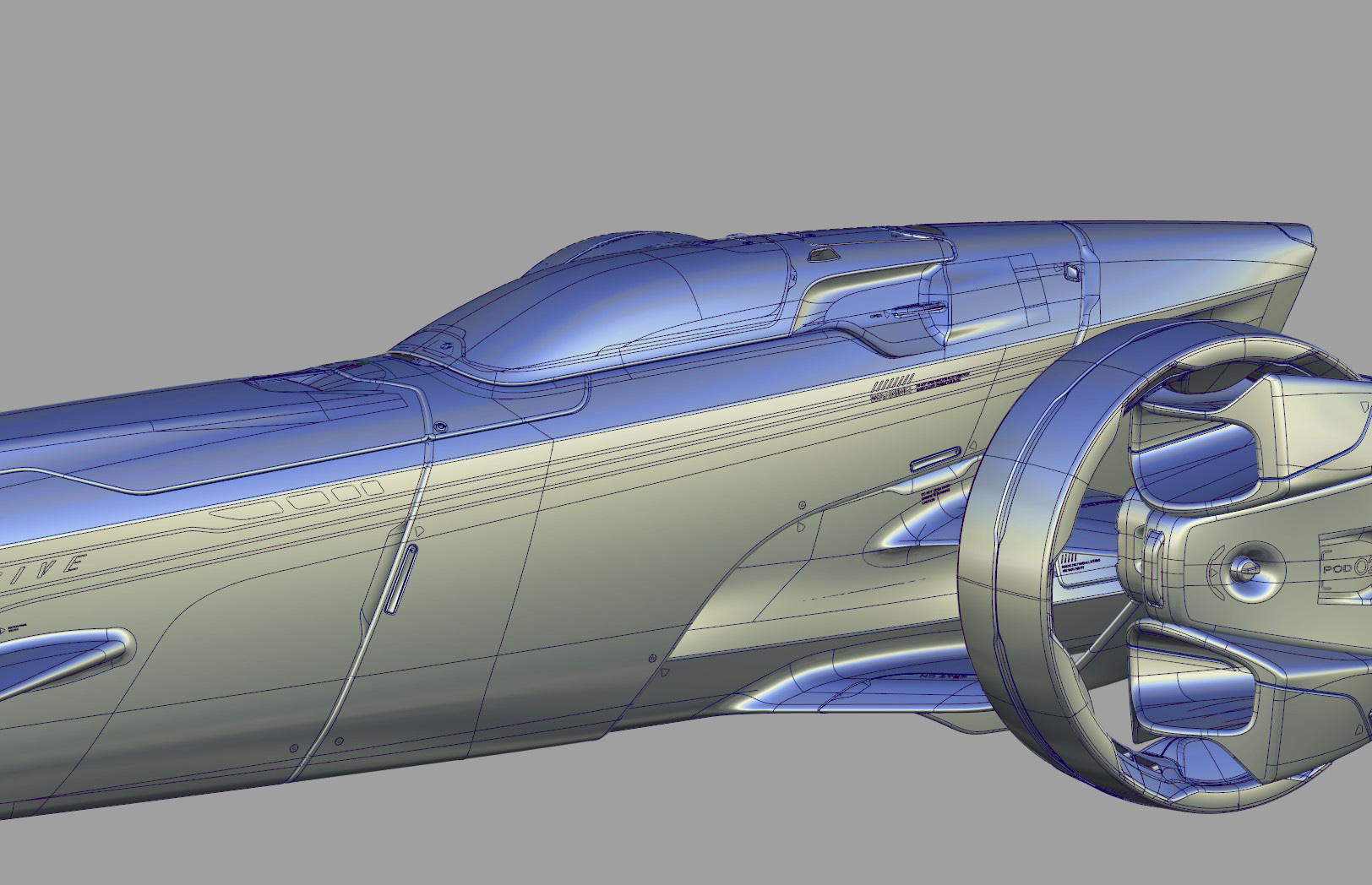 Sci Fi car modeling process