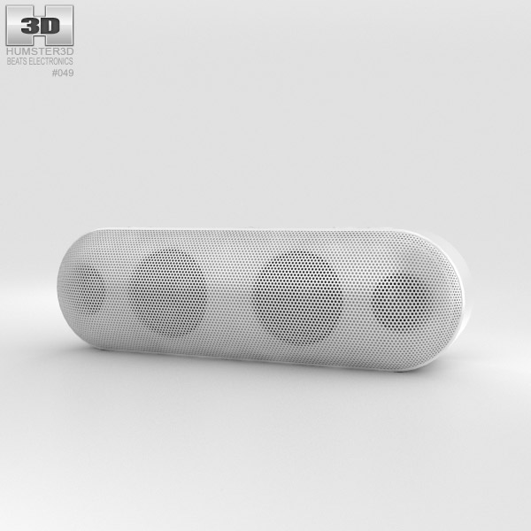 Beats Pill Plus White 3D model