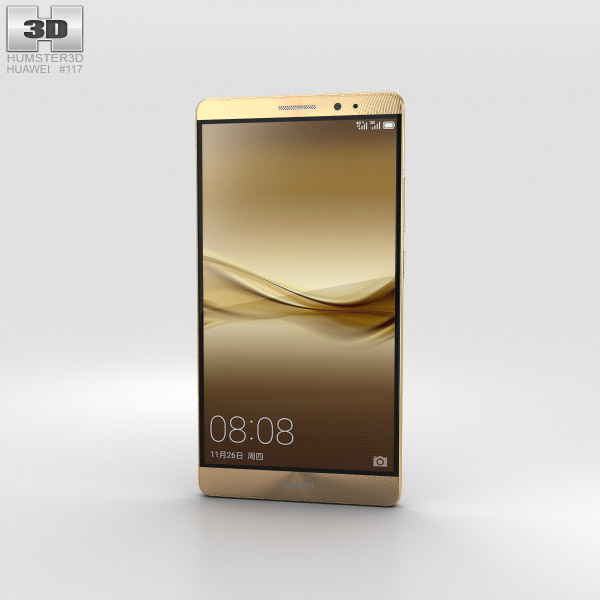 Huawei Mate 8 Champagne Gold 3D-Modell