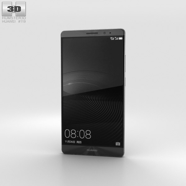 Huawei Mate 8 Space Gray 3D-Modell
