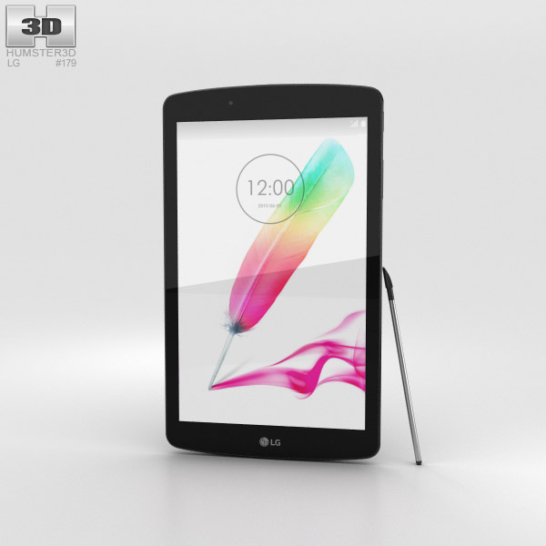 LG G Pad II 8.0 Black 3D model