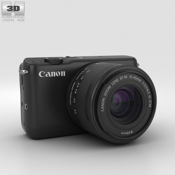 Canon EOS M10 Black 3D model