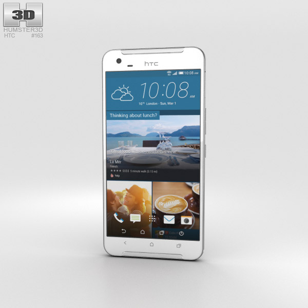 HTC One X9 White 3D 모델 