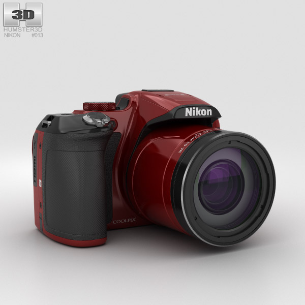 Nikon Coolpix P610 Red 3D model