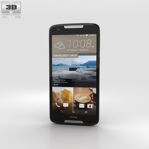 HTC Desire 828 Dual Sim Dark Gray Modello 3D