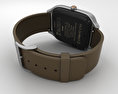 Asus Zenwatch 2 1.63-inch Silver Case Brown Rubber Band 3D 모델 