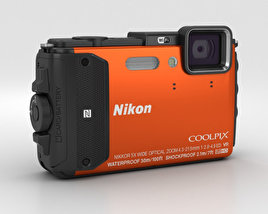 Nikon Coolpix AW130 Orange 3D model