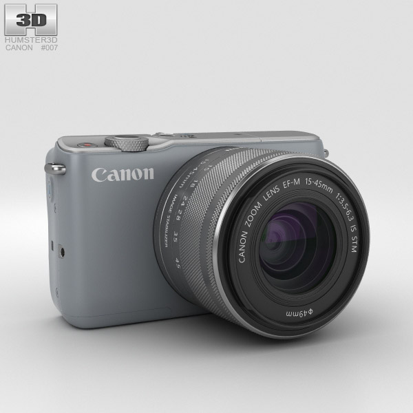 Canon EOS M10 Gray 3D model