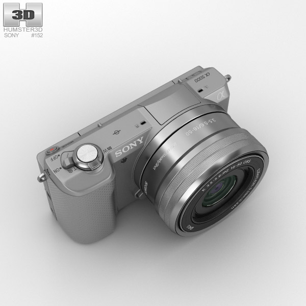 Sony Alpha A5000 Silver 3D model