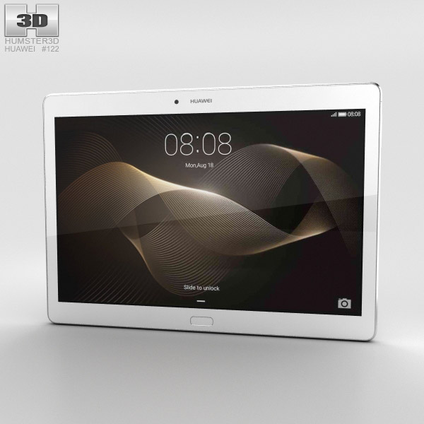Huawei MediaPad M2 10-inch Moonlight Silver 3D model