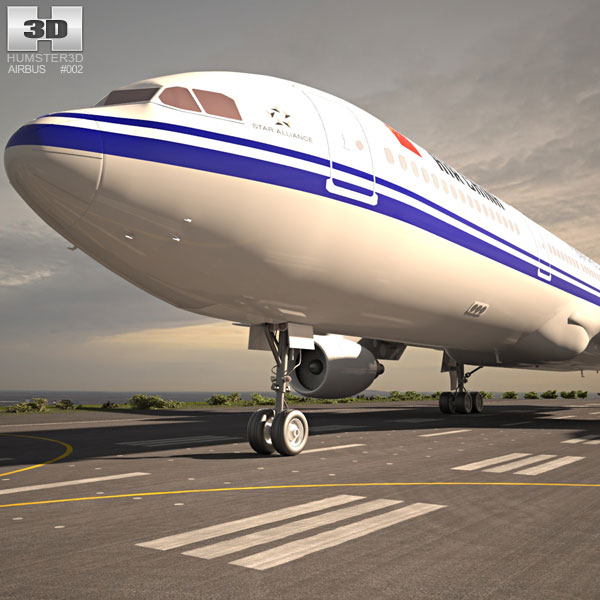 Airbus A330-300 Modelo 3D