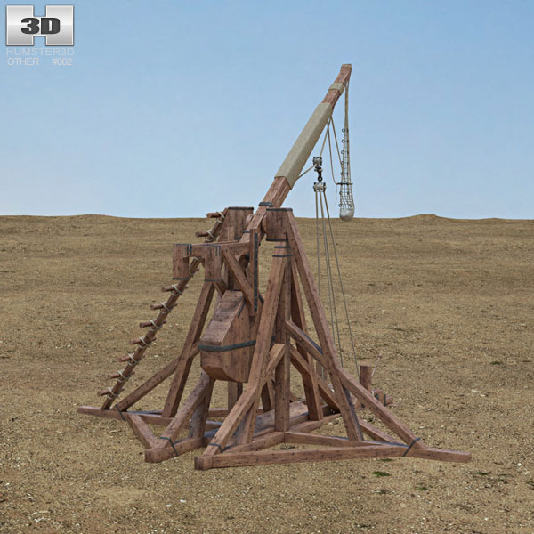 Trebuchet 3D-Modell